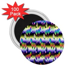 Shiny Flowers 2 25  Magnets (100 Pack)  by Sparkle