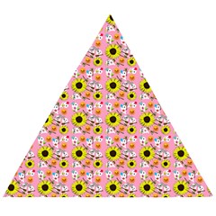 Hawaii Ghost Pink Wooden Puzzle Triangle by snowwhitegirl