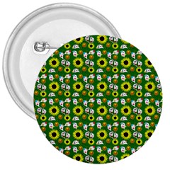 Hawaii Ghost Green 3  Buttons