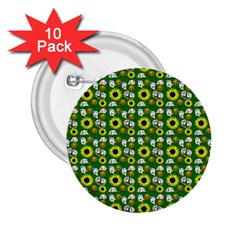 Hawaii Ghost Green 2 25  Buttons (10 Pack)  by snowwhitegirl