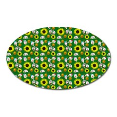 Hawaii Ghost Green Oval Magnet