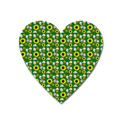 Hawaii Ghost Green Heart Magnet