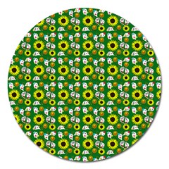 Hawaii Ghost Green Magnet 5  (Round)