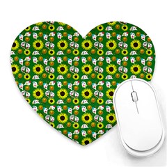 Hawaii Ghost Green Heart Mousepads