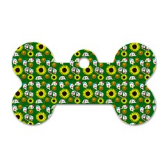 Hawaii Ghost Green Dog Tag Bone (Two Sides)