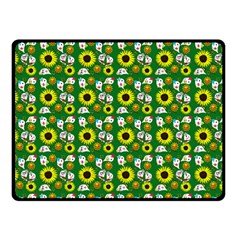 Hawaii Ghost Green Fleece Blanket (Small)