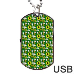 Hawaii Ghost Green Dog Tag USB Flash (Two Sides)