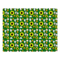 Hawaii Ghost Green Double Sided Flano Blanket (Large) 