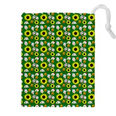 Hawaii Ghost Green Drawstring Pouch (4XL)