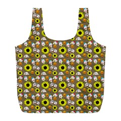 Hawaii Ghost Beige Full Print Recycle Bag (l) by snowwhitegirl