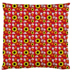 Hawaii Ghost Red Large Cushion Case (two Sides) by snowwhitegirl