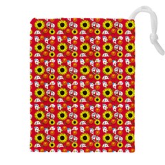 Hawaii Ghost Red Drawstring Pouch (4xl)