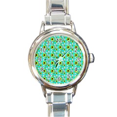 Hawaii Ghost Aqua Round Italian Charm Watch by snowwhitegirl