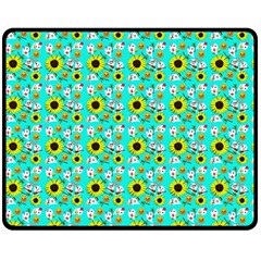 Hawaii Ghost Aqua Double Sided Fleece Blanket (medium)  by snowwhitegirl