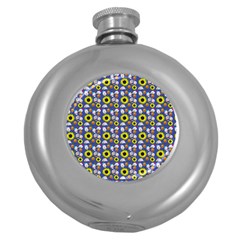 Hawaii Ghost Blue Round Hip Flask (5 Oz) by snowwhitegirl