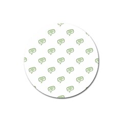 Happy St Patricks Day Symbol Motif Pattern Magnet 3  (round) by dflcprintsclothing