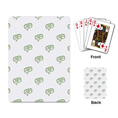 Happy St Patricks Day Symbol Motif Pattern Playing Cards Single Design (rectangle) by dflcprintsclothing