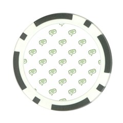 Happy St Patricks Day Symbol Motif Pattern Poker Chip Card Guard by dflcprintsclothing