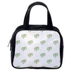 Happy St Patricks Day Symbol Motif Pattern Classic Handbag (one Side) by dflcprintsclothing