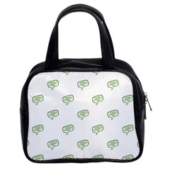 Happy St Patricks Day Symbol Motif Pattern Classic Handbag (two Sides) by dflcprintsclothing