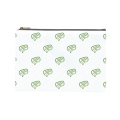 Happy St Patricks Day Symbol Motif Pattern Cosmetic Bag (large) by dflcprintsclothing