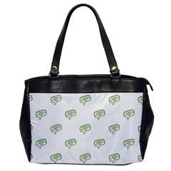 Happy St Patricks Day Symbol Motif Pattern Oversize Office Handbag by dflcprintsclothing