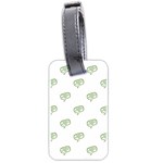 Happy St Patricks Day Symbol Motif Pattern Luggage Tag (two sides) Back