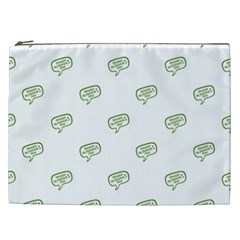 Happy St Patricks Day Symbol Motif Pattern Cosmetic Bag (xxl) by dflcprintsclothing