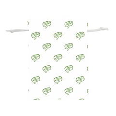 Happy St Patricks Day Symbol Motif Pattern Lightweight Drawstring Pouch (l)