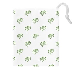 Happy St Patricks Day Symbol Motif Pattern Drawstring Pouch (5xl)