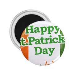 Happy St Patricks Day Design 2 25  Magnets by dflcprintsclothing