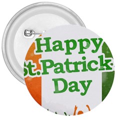 Happy St Patricks Day Design 3  Buttons