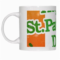 Happy St Patricks Day Design White Mugs by dflcprintsclothing