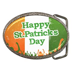 Happy St Patricks Day Design Belt Buckles by dflcprintsclothing