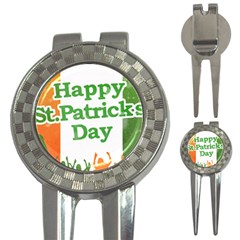 Happy St Patricks Day Design 3-in-1 Golf Divots by dflcprintsclothing