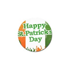 Happy St Patricks Day Design Golf Ball Marker by dflcprintsclothing