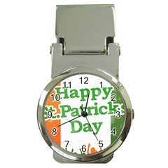 Happy St Patricks Day Design Money Clip Watches by dflcprintsclothing