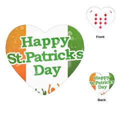 Happy St Patricks Day Design Playing Cards Single Design (heart) by dflcprintsclothing