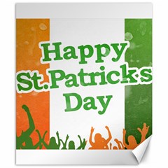 Happy St Patricks Day Design Canvas 8  X 10  by dflcprintsclothing