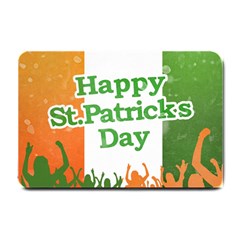 Happy St Patricks Day Design Small Doormat  by dflcprintsclothing