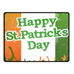 Happy St Patricks Day Design Fleece Blanket (small) by dflcprintsclothing