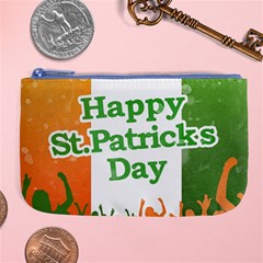 Happy St Patricks Day Design Large Coin Purse