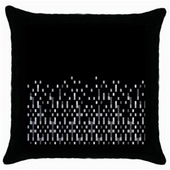 Black And White Matrix Patterned Design Throw Pillow Case (black)