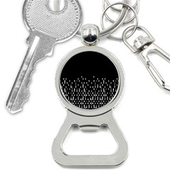 Black And White Matrix Patterned Design Bottle Opener Key Chain