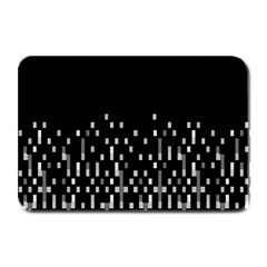 Black And White Matrix Patterned Design Plate Mats by dflcprintsclothing