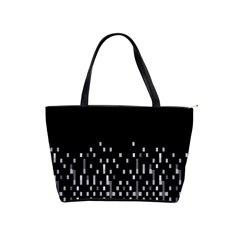 Black And White Matrix Patterned Design Classic Shoulder Handbag by dflcprintsclothing