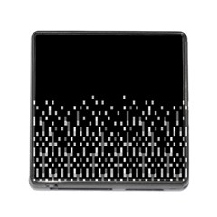 Black And White Matrix Patterned Design Memory Card Reader (square 5 Slot) by dflcprintsclothing