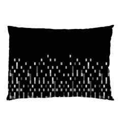 Black And White Matrix Patterned Design Pillow Case (two Sides) by dflcprintsclothing