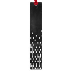 Black And White Matrix Patterned Design Large Book Marks by dflcprintsclothing