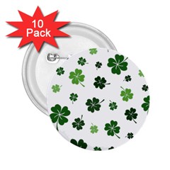 St Patricks day pattern 2.25  Buttons (10 pack) 